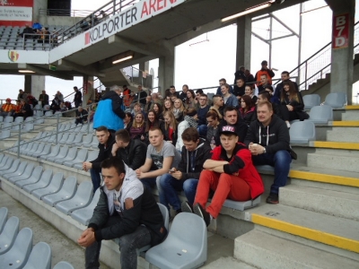 Studenci kierunku bezpieczeństwo wewnętrzne podczas zajęć praktycznych na stadionie Korona w Kielcach_6